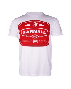 TRICOU BARBATI ALB FARMALL MARIMEA M